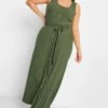 YOURS Curve Green Button Through Sleeveless Maxi Dress 2 YOURS Curve Green Button Through Sleeveless Maxi Dress -Plus Size Apparel Shop ab6ba482 a89d 4e 137542 B