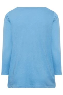 YOURS Curve Blue Long Sleeve V-Neck T-Shirt 13 YOURS Curve Blue Long Sleeve V-Neck T-Shirt -Plus Size Apparel Shop ad6bb871 1282 41 320512 Y