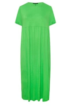 LIMITED COLLECTION Curve Bright Green Pocket Maxi Dress -Plus Size Apparel Shop adf572f4 2b1e 40 215718 X