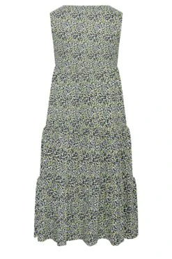 YOURS Curve Blue Floral Ditsy Print Maxi Wrap Dress -Plus Size Apparel Shop ae89da49 6f73 47 301897 Y