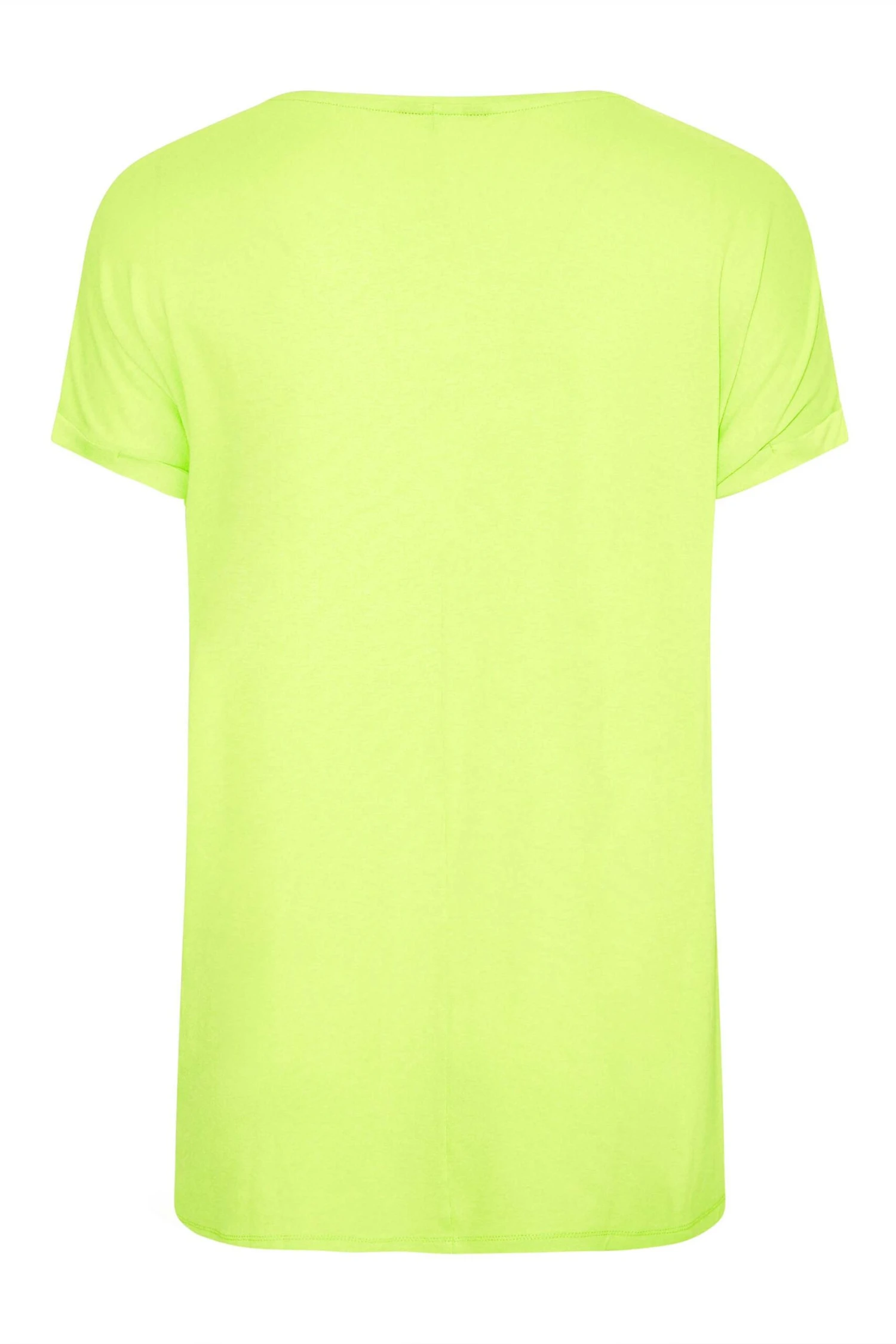 YOURS Curve Lime Green Floral Embellished Sequin T-Shirt 7 YOURS Curve Lime Green Floral Embellished Sequin T-Shirt - Image 5