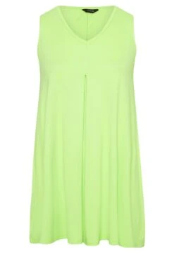 YOURS Curve Lime Green Swing Vest Top 11 YOURS Curve Lime Green Swing Vest Top -Plus Size Apparel Shop b266576c 9303 43 320848 X
