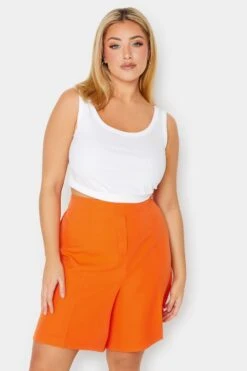 YOURS Curve Bright Orange Tailored Shorts 11 YOURS Curve Bright Orange Tailored Shorts -Plus Size Apparel Shop b4f122a2 00b4 4f 144653 A