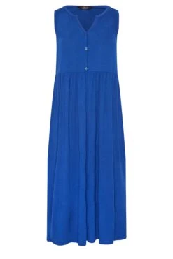 LIMITED COLLECTION Curve Cobalt Blue Placket Maxi Dress 12 LIMITED COLLECTION Curve Cobalt Blue Placket Maxi Dress -Plus Size Apparel Shop b52eed0e a83d 43 215755 X