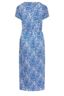YOURS Curve Cobalt Blue Animal Print Maxi T-Shirt Dress -Plus Size Apparel Shop b79bee20 e368 43 137299 Y