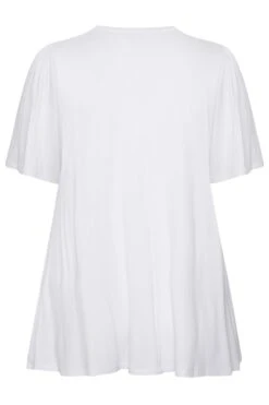 YOURS Curve White Pleat Front Swing Top 13 YOURS Curve White Pleat Front Swing Top -Plus Size Apparel Shop b8569213 2058 4e 320779 Y