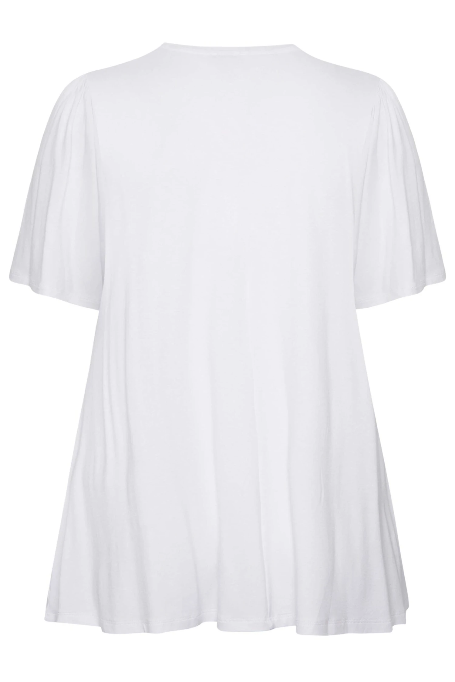 YOURS Curve White Pleat Front Swing Top 8 YOURS Curve White Pleat Front Swing Top - Image 6
