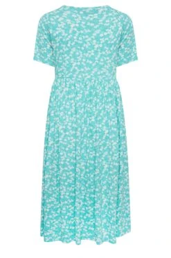 YOURS Curve Light Blue Floral Disty Print Smock Dress 13 YOURS Curve Light Blue Floral Disty Print Smock Dress -Plus Size Apparel Shop ba878cd5 c356 48 137387 Y