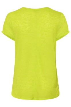 YOURS Curve Yellow Burnout Grown On Sleeve T-Shirt -Plus Size Apparel Shop bbc8ef1c 8844 46 301023 Y