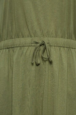 YOURS Curve Khaki Green Maxi T-Shirt Dress -Plus Size Apparel Shop be6c5feb fb6d 45 137313 Z