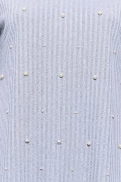 YOURS Curve Blue Pearl Embellished Split Hem T-Shirt 11 YOURS Curve Blue Pearl Embellished Split Hem T-Shirt -Plus Size Apparel Shop c3df1699 c09a 48 301334 Z