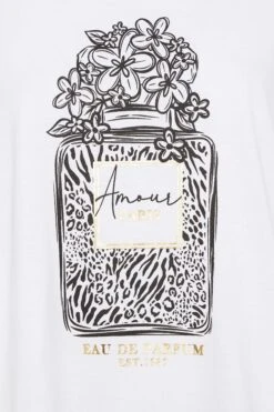 YOURS Curve White 'Amour' Perfume Print T-Shirt 11 YOURS Curve White 'Amour' Perfume Print T-Shirt -Plus Size Apparel Shop c56bd5dd 4a01 46 320891 Z