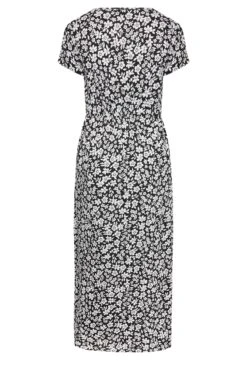 YOURS Curve Black Floral Maxi T-Shirt Dress -Plus Size Apparel Shop c5a5f3b4 eefe 4b 137300 Y