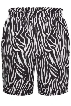 YOURS Curve Black Zebra Print Paperbag Waist Shorts -Plus Size Apparel Shop cbdae025 546a 42 144802 Y