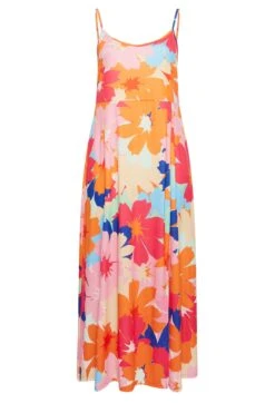 LIMITED COLLECTION Curve Pink Floral Print Cami Maxi Dress -Plus Size Apparel Shop ccccc6a0 00a8 47 215559 X
