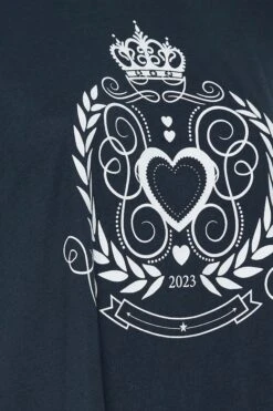 YOURS Curve Navy Blue Crown Print T-Shirt 11 YOURS Curve Navy Blue Crown Print T-Shirt -Plus Size Apparel Shop d2d257e8 2e2e 47 320939 Z