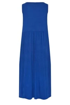 LIMITED COLLECTION Curve Cobalt Blue Placket Maxi Dress 13 LIMITED COLLECTION Curve Cobalt Blue Placket Maxi Dress -Plus Size Apparel Shop d2d400de 04be 4c 215755 Y