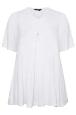 YOURS Curve White Pleat Front Swing Top 12 YOURS Curve White Pleat Front Swing Top -Plus Size Apparel Shop d3cb592a 2ff5 4c 320779 XR