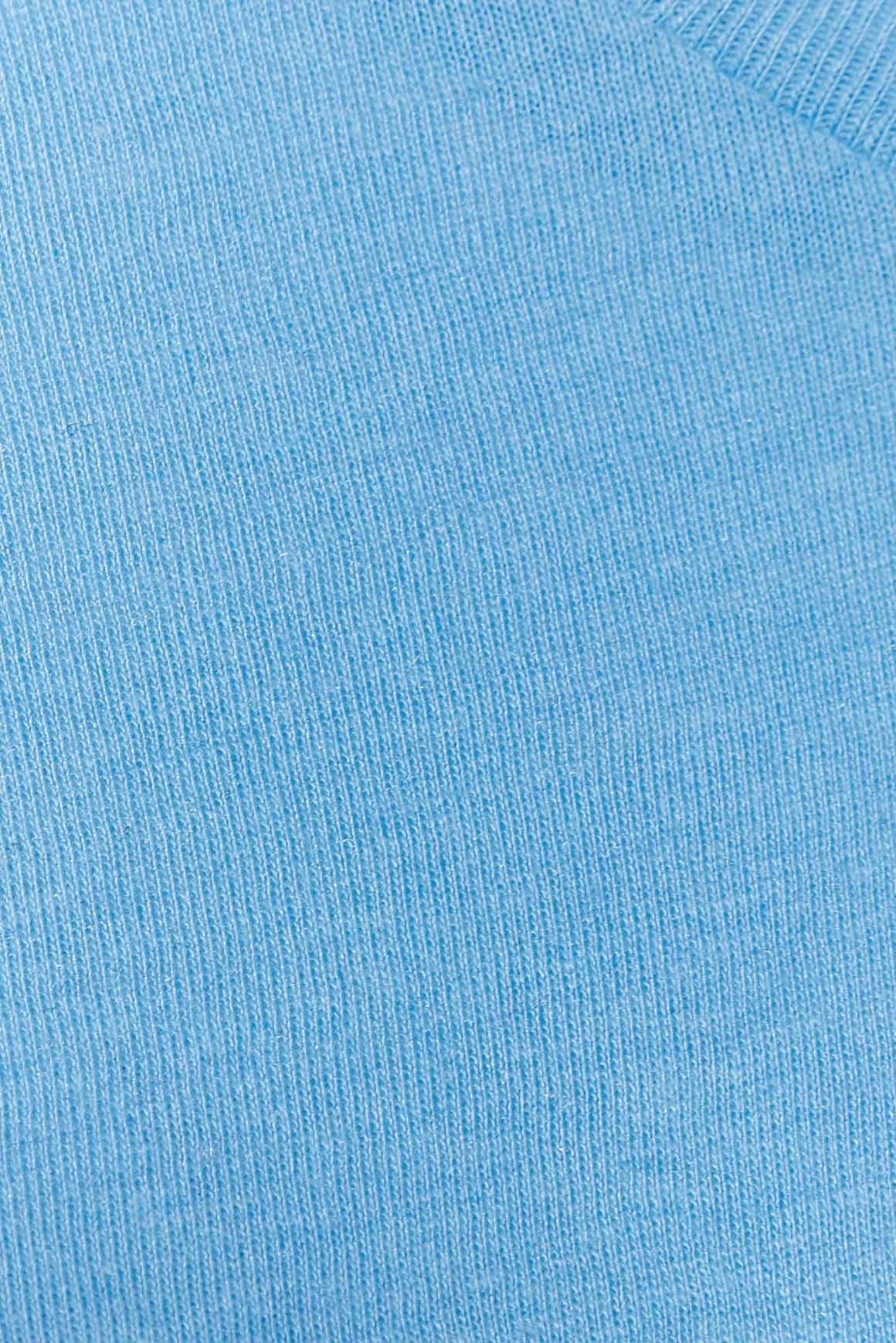 YOURS Curve Blue Long Sleeve V-Neck T-Shirt 6 YOURS Curve Blue Long Sleeve V-Neck T-Shirt - Image 4