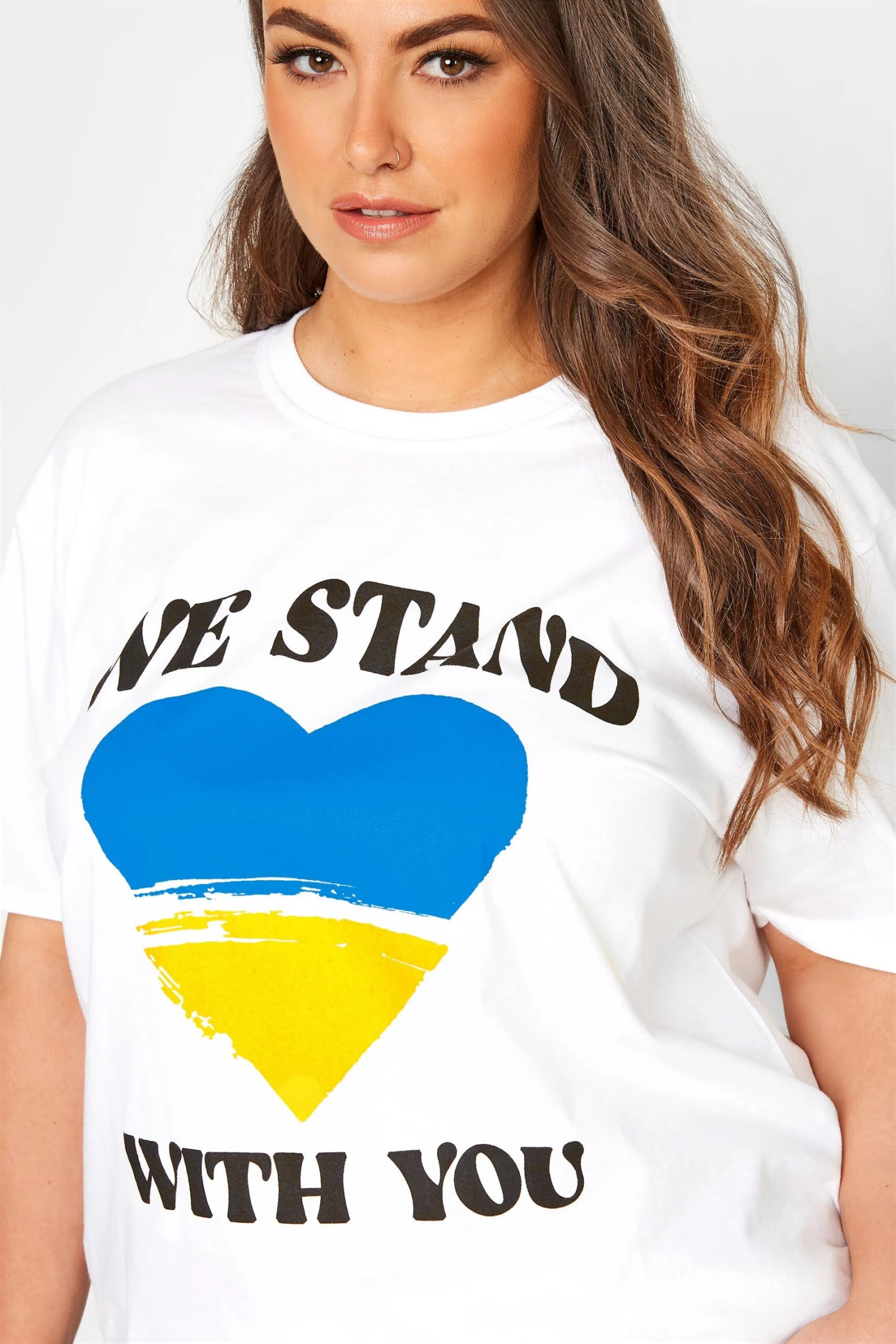 YOURS Ukraine Crisis 100% Donation 'We Stand With You' T-Shirt 6 YOURS Ukraine Crisis 100% Donation 'We Stand With You' T-Shirt - Image 4