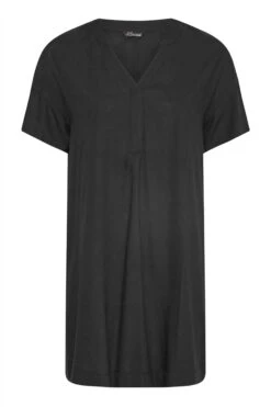 LIMITED COLLECTION Curve Black Notch Neck Summer Throw On Dress -Plus Size Apparel Shop d9e1bdff fc06 4b 213530 X