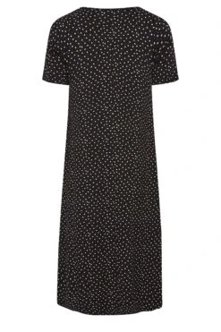 YOURS Curve Black Ditsy Heart Print Maxi Dress -Plus Size Apparel Shop dbbb5904 ea01 44 302054 Y