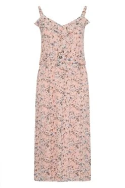 YOURS LONDON Curve Pink Floral Print Ruffle Maxi Dress 13 YOURS LONDON Curve Pink Floral Print Ruffle Maxi Dress -Plus Size Apparel Shop de098336 06fe 46 161125 F