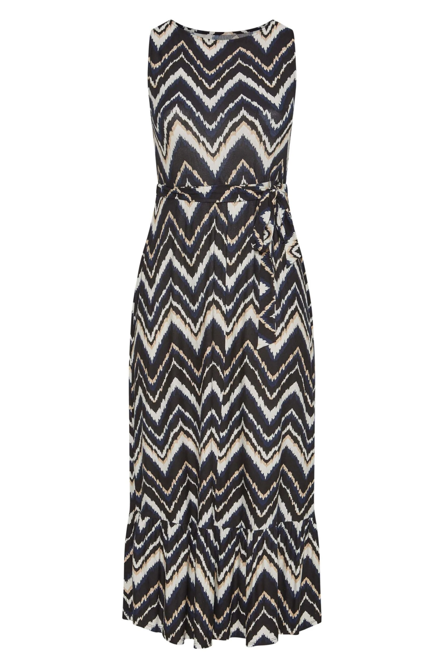 YOURS LONDON Curve Black Geometric Print Tiered Maxi Dress 7 YOURS LONDON Curve Black Geometric Print Tiered Maxi Dress - Image 5