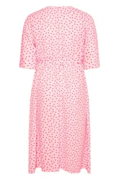 YOURS LONDON Curve Pink Polka Dot Midi Wrap Dress 13 YOURS LONDON Curve Pink Polka Dot Midi Wrap Dress -Plus Size Apparel Shop e6634fb7 9721 4c 161732 Y