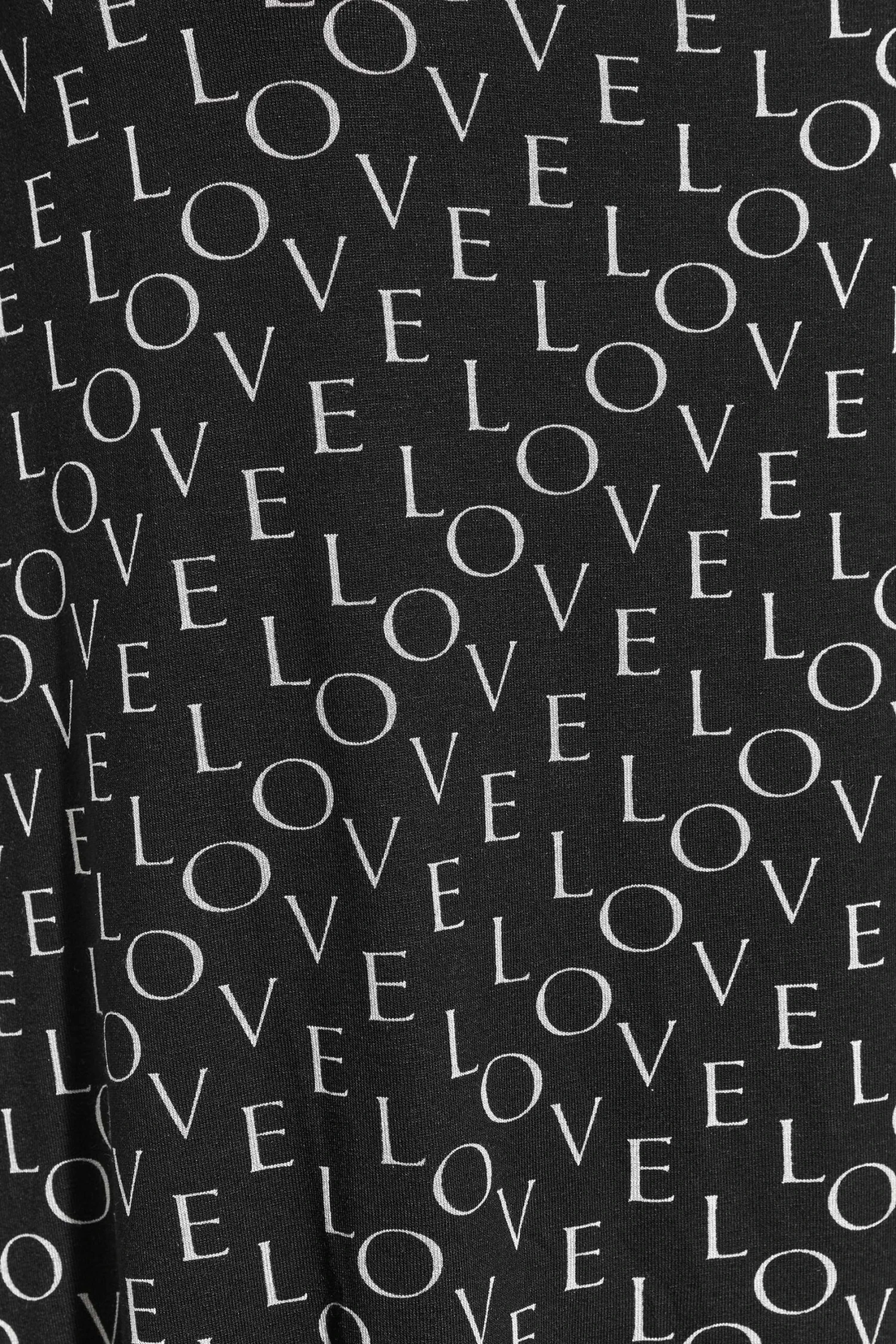 YOURS Curve Black 'Love' Print Cut Out Top 6 YOURS Curve Black 'Love' Print Cut Out Top - Image 4