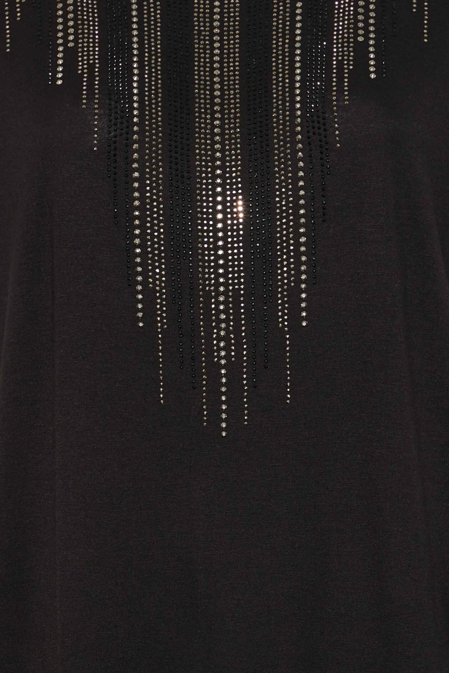 Curve Black Studded Neckline Top 6 Curve Black Studded Neckline Top - Image 4