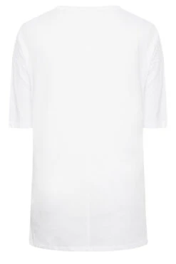 YOURS Curve White Heart Print T-Shirt 13 YOURS Curve White Heart Print T-Shirt -Plus Size Apparel Shop e8ee0386 2958 41 320964 Y