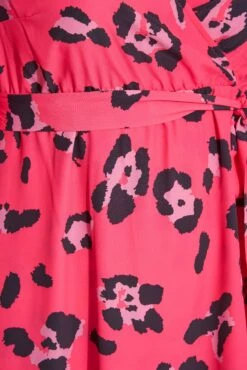 YOURS LONDON Curve Bright Pink Leopard Print Midi Wrap Dress 11 YOURS LONDON Curve Bright Pink Leopard Print Midi Wrap Dress -Plus Size Apparel Shop e8fa96ff f76e 4b 161388 S