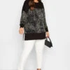 YOURS Curve Black Mixed Animal Print Long Sleeve Top 1 YOURS Curve Black Mixed Animal Print Long Sleeve Top -Plus Size Apparel Shop ea6f031c 3d20 43 301528 B