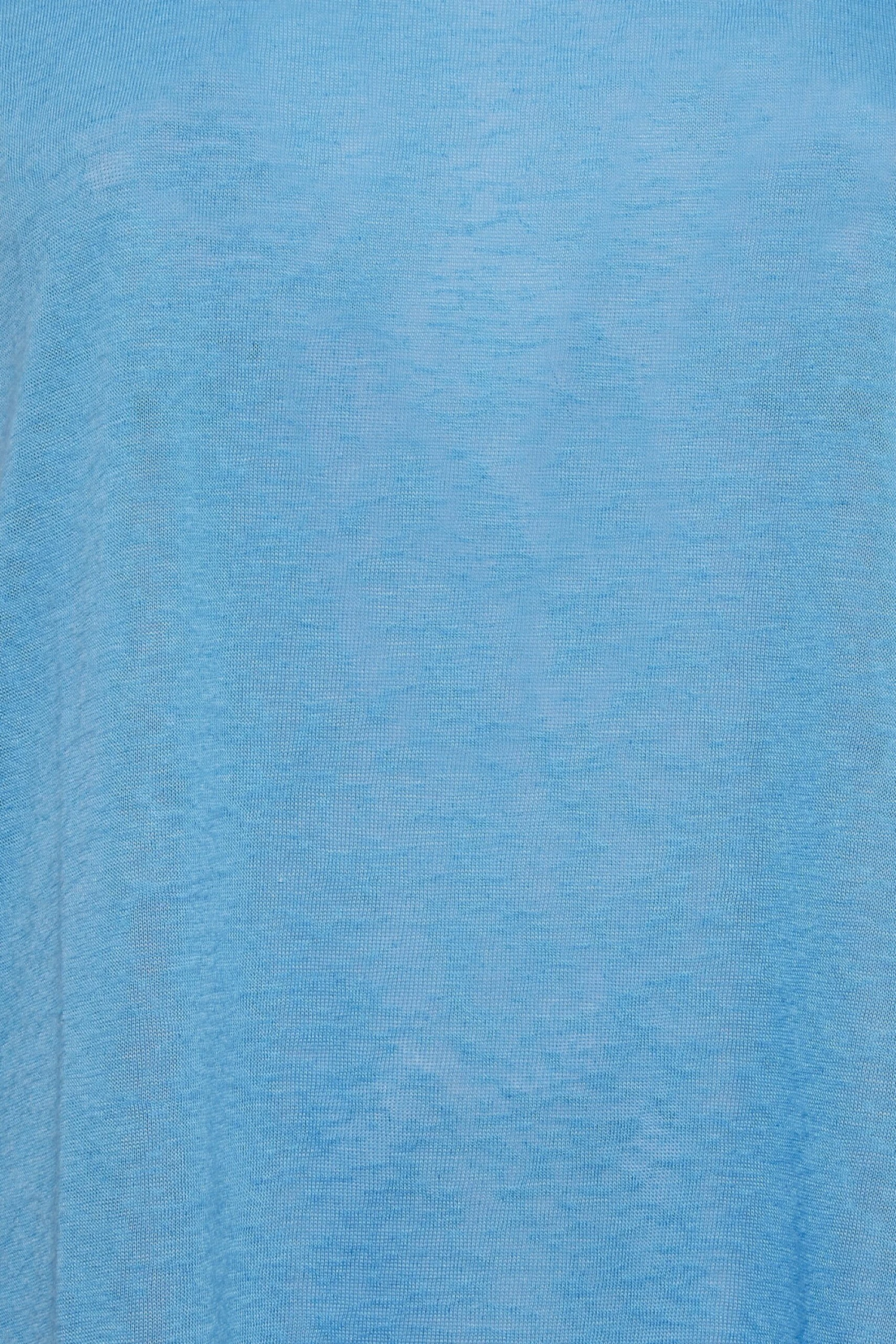 YOURS Curve Blue Linen Look T-Shirt 6 YOURS Curve Blue Linen Look T-Shirt - Image 4