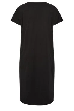 YOURS Curve Black Side Split Midaxi T-Shirt Dress -Plus Size Apparel Shop eea0b9ee 9ca3 4f 137272 Y