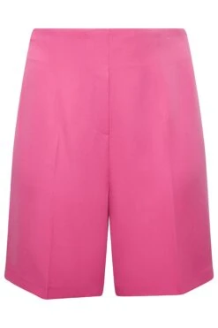 YOURS Curve Hot Pink Tailored Shorts -Plus Size Apparel Shop eef45416 734c 4f 144651 X