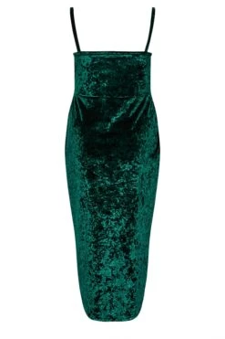 YOURS LONDON Curve Green Velvet Bodycon Wrap Dress -Plus Size Apparel Shop f40f5c1c c249 4b 161827 Y
