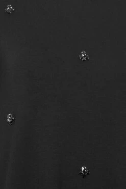 YOURS Curve Black Diamante Embellished T-Shirt -Plus Size Apparel Shop f417db34 f35b 47 320639 Z