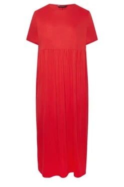 LIMITED COLLECTION Curve Red Pocket Maxi Dress -Plus Size Apparel Shop f496b9b1 87e2 44 215720 X