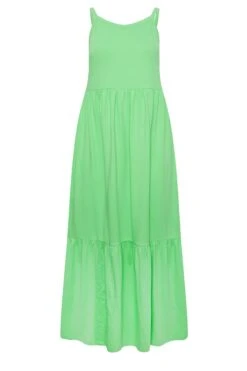YOURS Curve Green Tiered Maxi Sundress -Plus Size Apparel Shop f49efd10 3c0e 40 137362 X