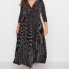 YOURS LONDON Curve Black & Rainbow Glitter Wrap Dress -Plus Size Apparel Shop f4c70ae9 9985 4b 161641 B