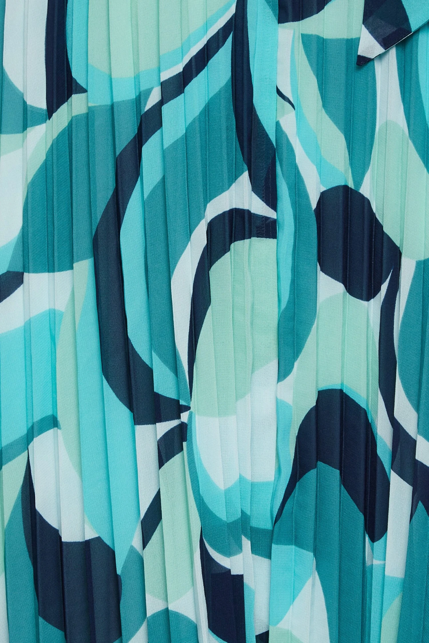 YOURS LONDON Curve Blue Abstract Print Pleated Maxi Dress 6 YOURS LONDON Curve Blue Abstract Print Pleated Maxi Dress - Image 4