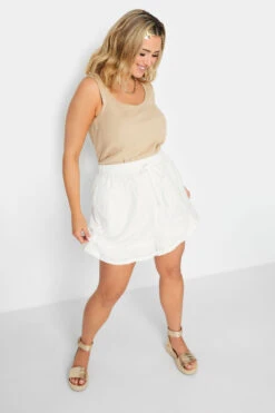 LIMITED COLLECTION Curve White Broderie Anglaise Shorts 13 LIMITED COLLECTION Curve White Broderie Anglaise Shorts -Plus Size Apparel Shop f99fae04 c9de 40 215525 CR