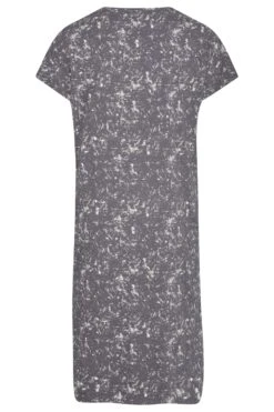LIMITED COLLECTION Curve Grey Acid Wash Side Split T-Shirt Dress -Plus Size Apparel Shop fd5787fa 2d04 4e 214435 Y