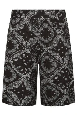 YOURS Curve Black Tile Print Jersey Shorts -Plus Size Apparel Shop fda317c9 e946 46 144835 X
