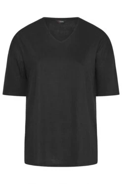 YOURS Curve Black V-Neck T-Shirt 11 YOURS Curve Black V-Neck T-Shirt -Plus Size Apparel Shop fdbe9206 cb42 4d 320282 X