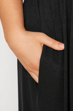 LIMITED COLLECTION Curve Black Sleeveless Pocket Maxi Dress -Plus Size Apparel Shop fe7ad7d9 b743 4d 214726 D